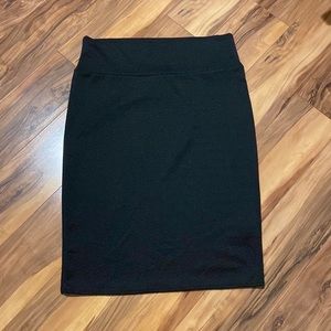 Lularoe black chevron pencil skirt. Sz Large